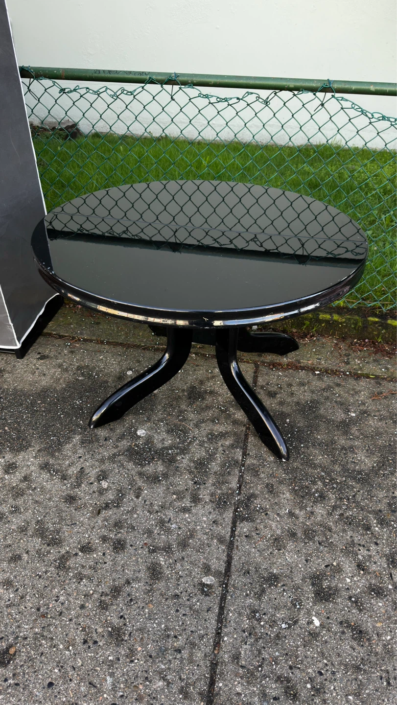 Black Round Side Table - photo 4