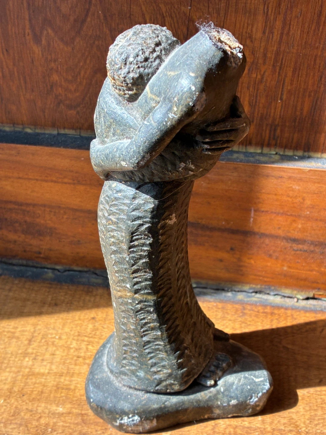 Vintage Zimbabwe Shona Sculpture Art serpentine Africa statue - photo 3