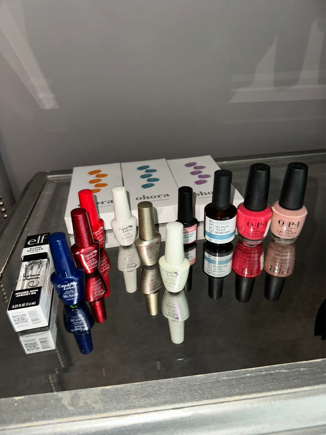 Nail Products: Ohora, OPI, Candy Lover, caps, e.l.f.