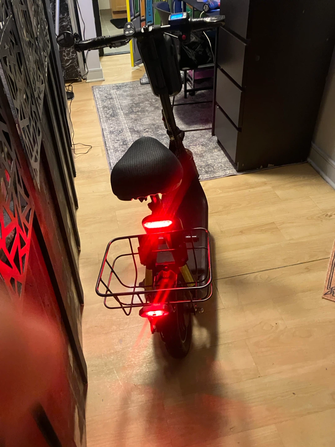 Electric Scooter with Seat and Basket - photo 5