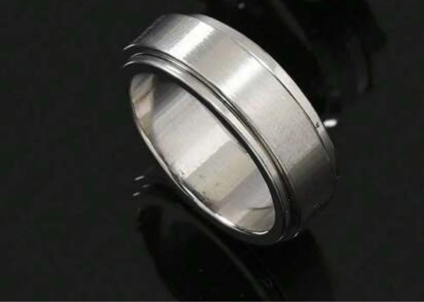 Men's Stainless Steel Spinner Ring