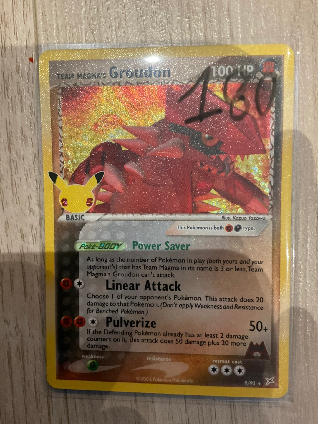Team Magma's Groudon Pokémon Card