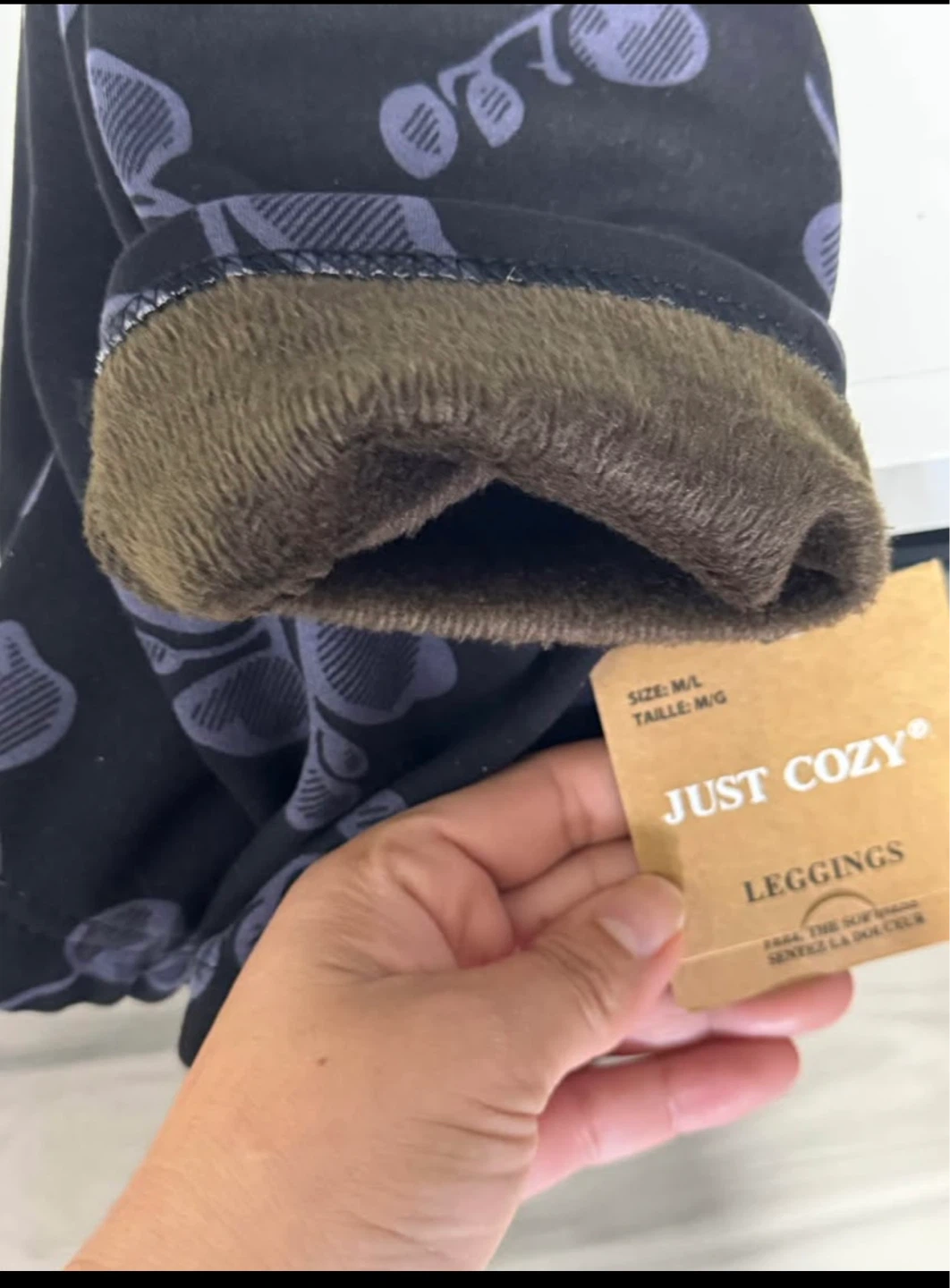 Just Cozy Fleece Lined Leggings M/L - photo 2