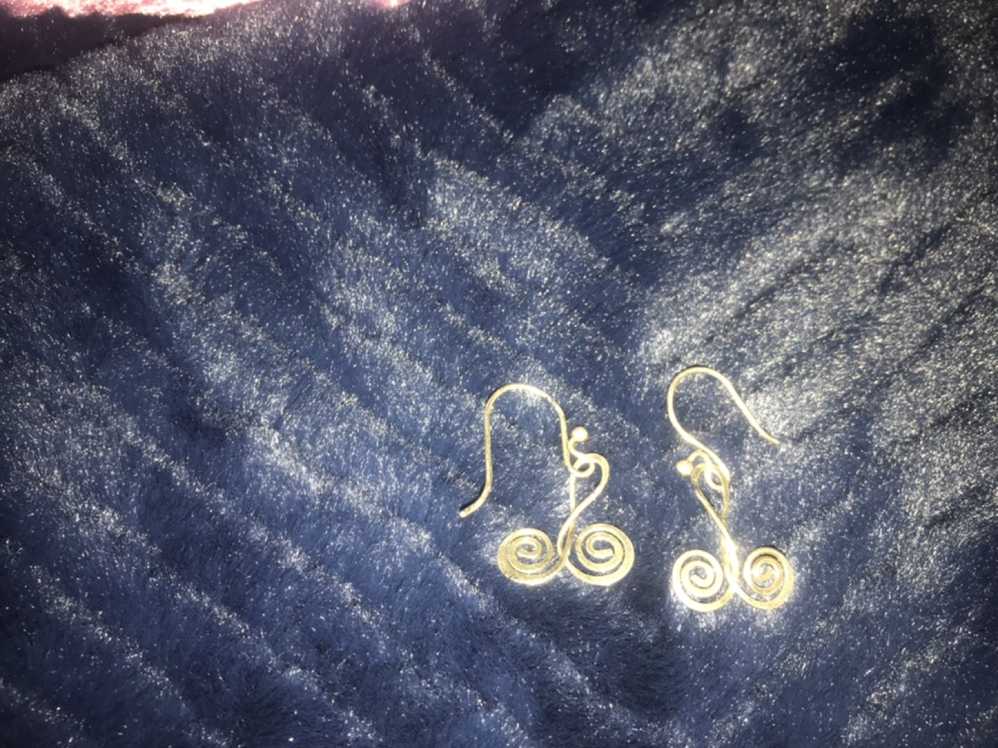 Sterling silver Spiral Dangle Earrings