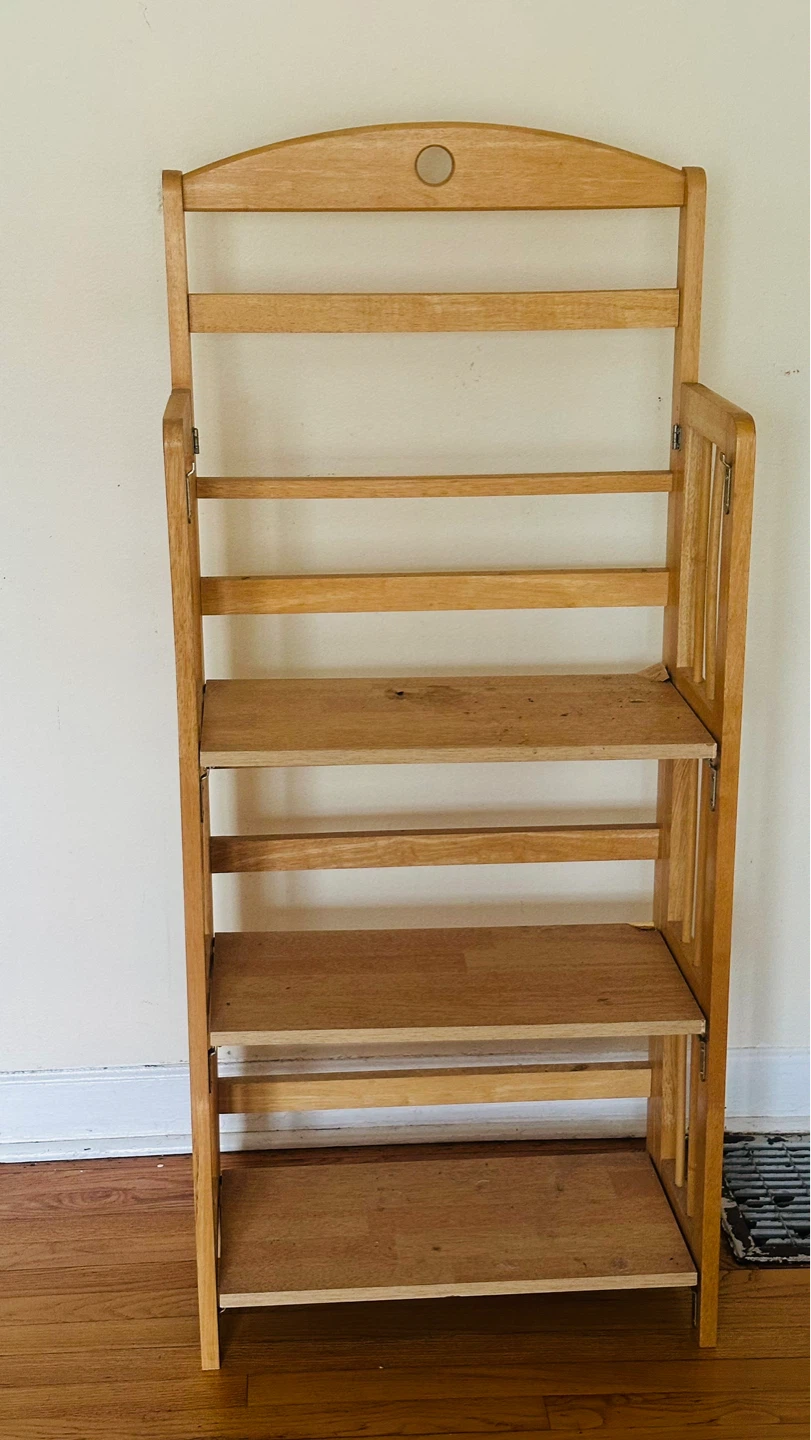 Wooden Folding Bookshelf