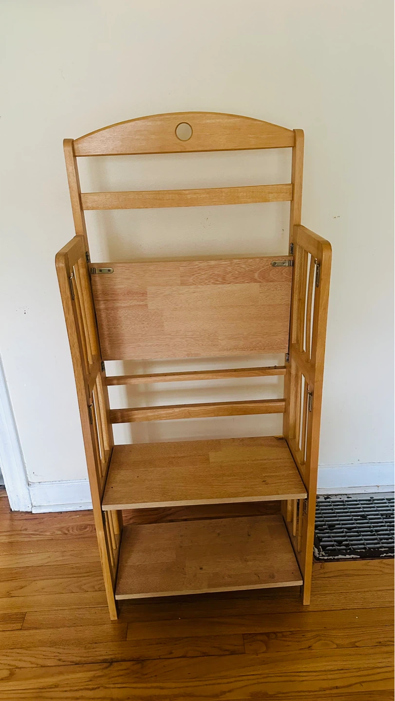 Wooden Folding Bookshelf - photo 2