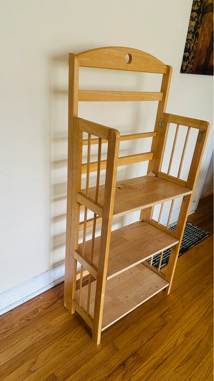 Wooden Folding Bookshelf - photo 4
