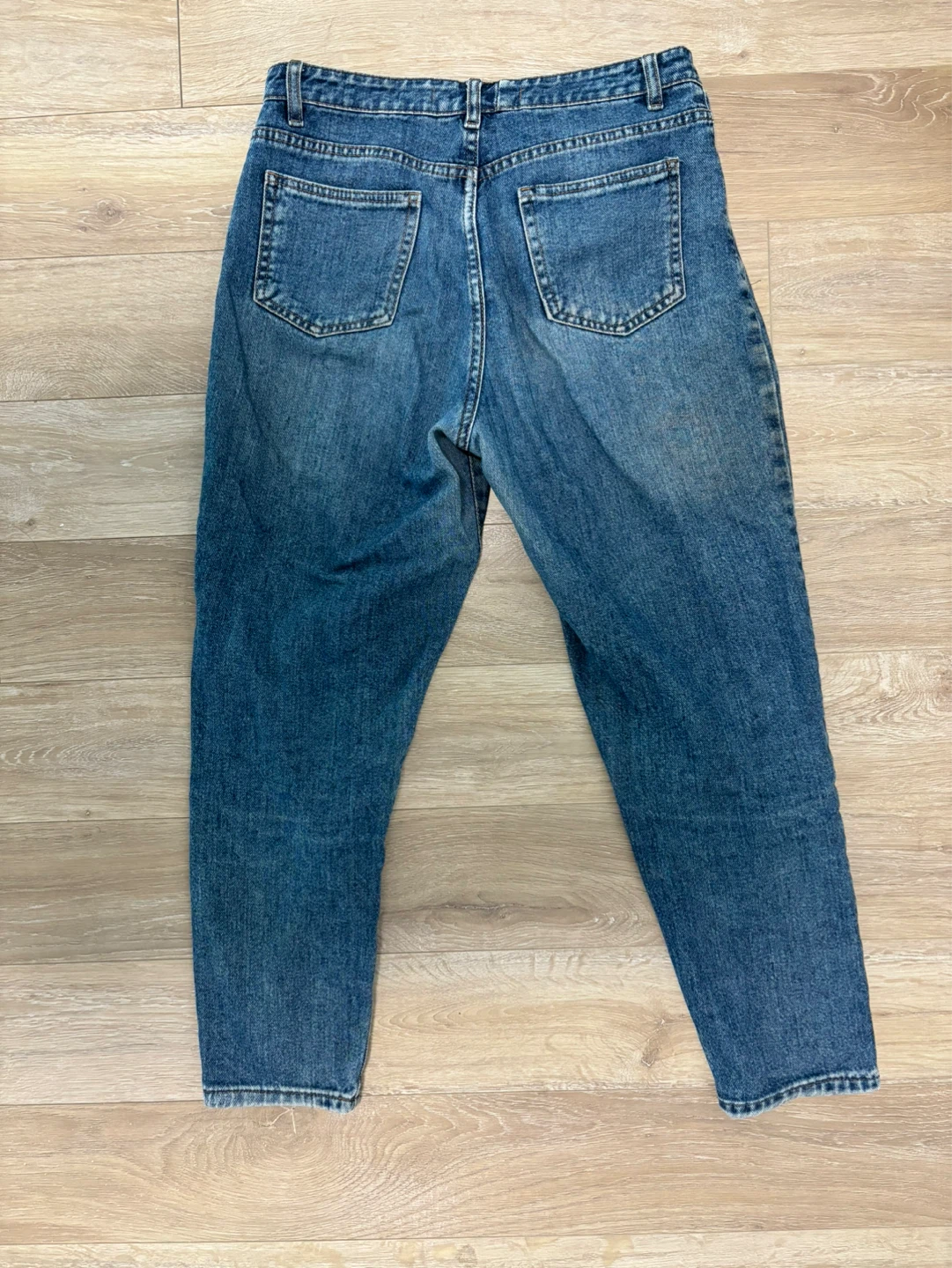 ZARA Relaxed Fit Blue Denim Jeans - photo 3