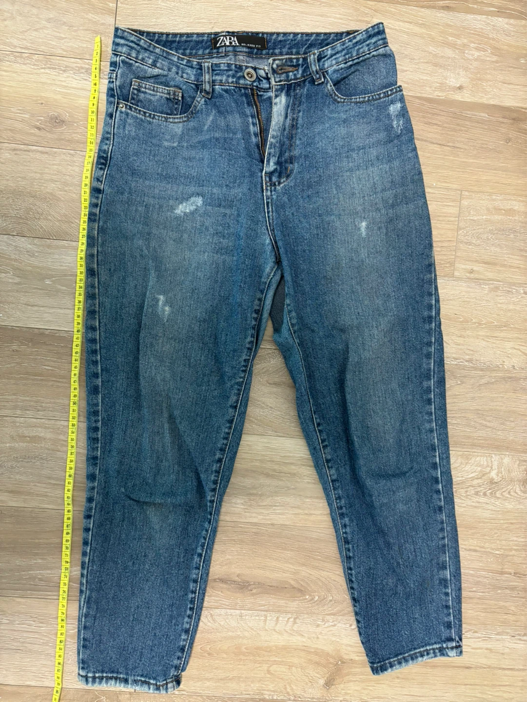 ZARA Relaxed Fit Blue Denim Jeans