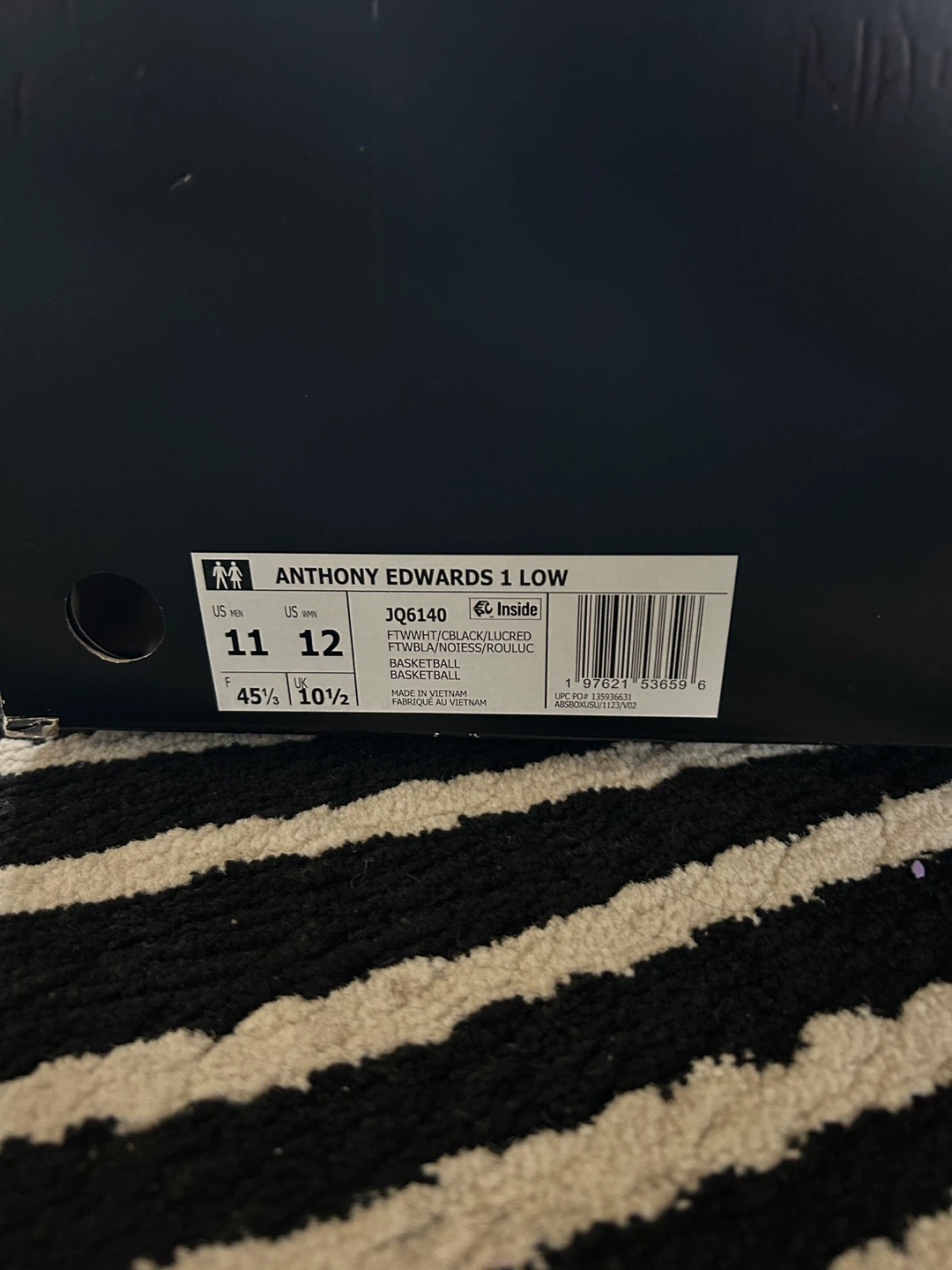 Adidas Anthony Edwards 1 Low Basketball Shoes - Size 11 - photo 2