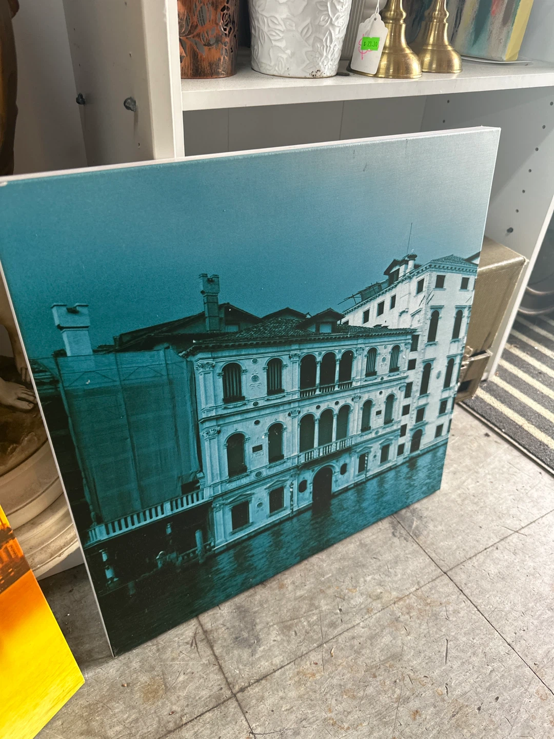 Venetian Canal Wall Art Canvas Print
