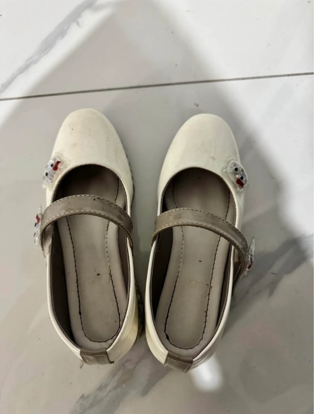 Girls White Hello Kitty Mary Jane Shoes - photo 3