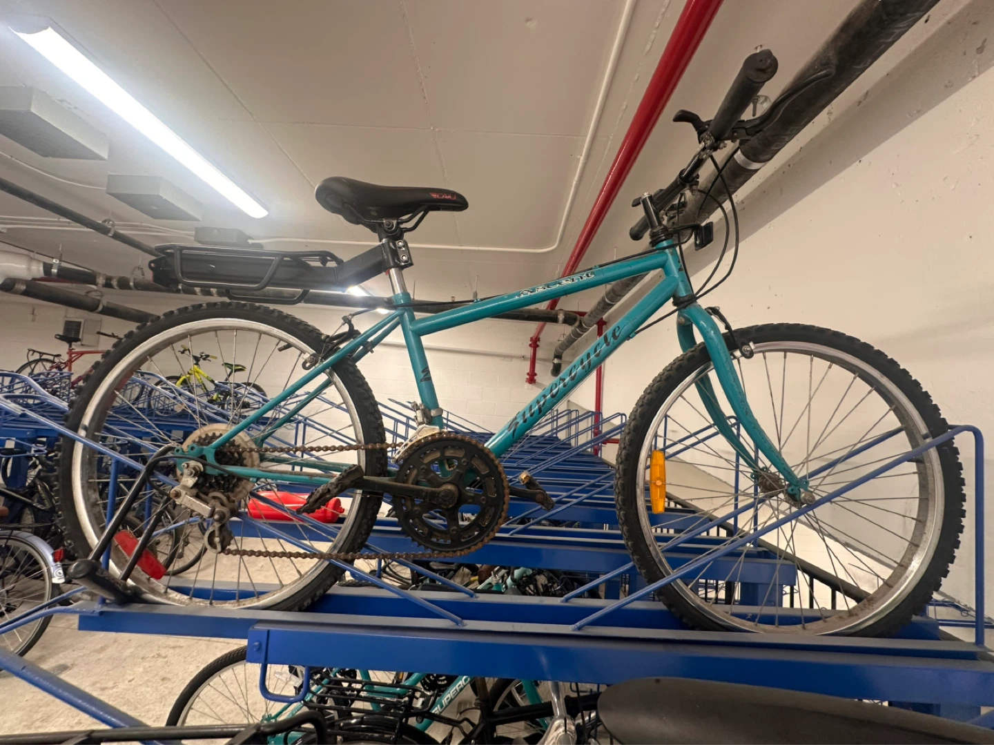 Teal Mountain Bike