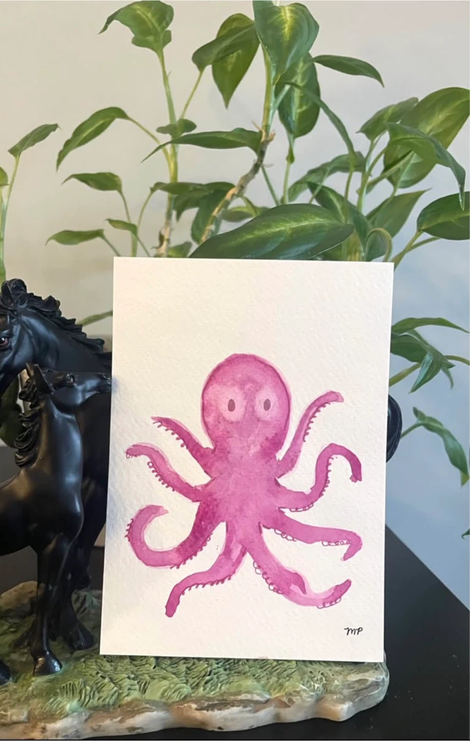 Watercolour animal paintings 4x6 - photo 3