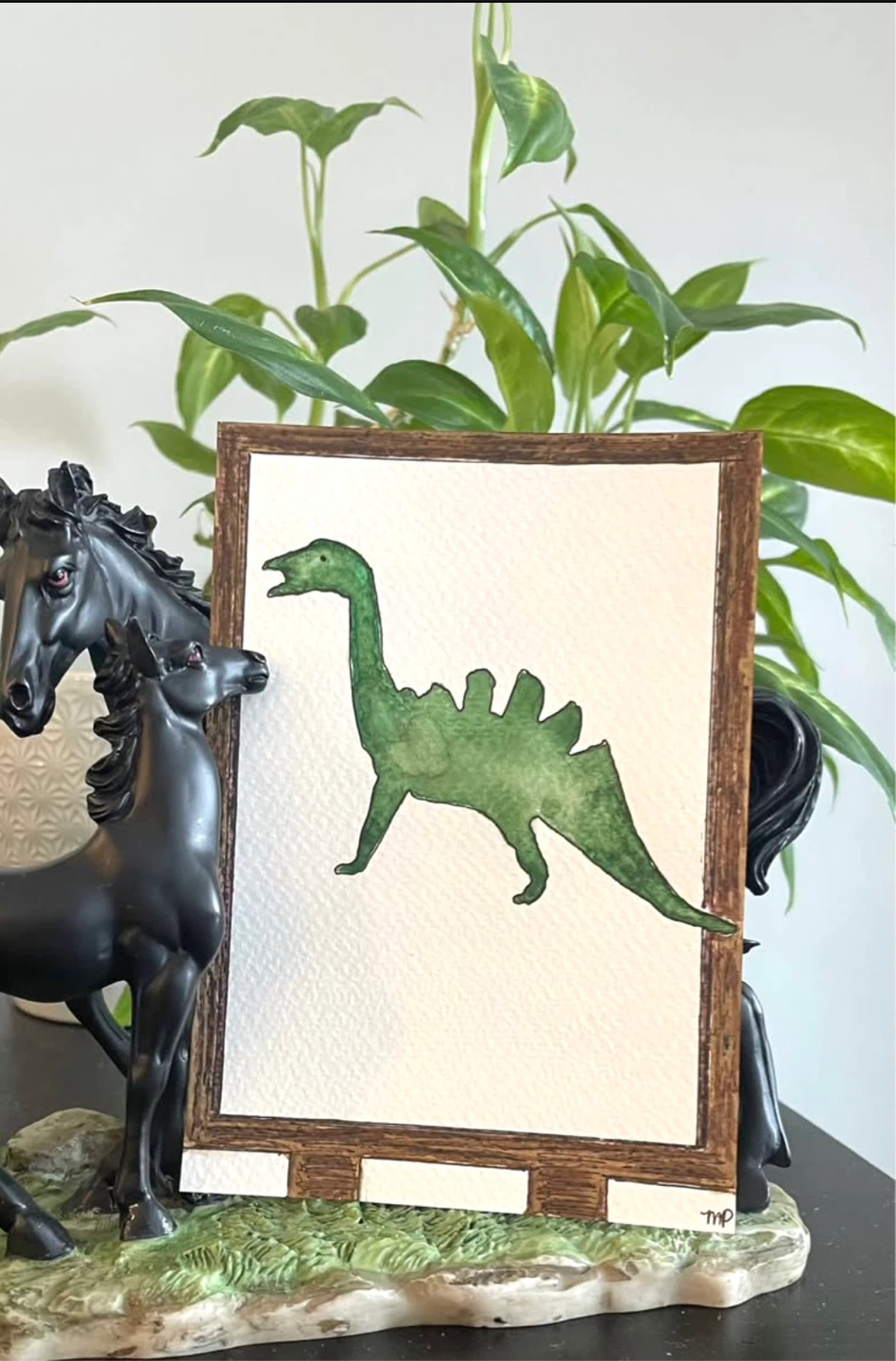 Watercolour animal paintings 4x6 - photo 4