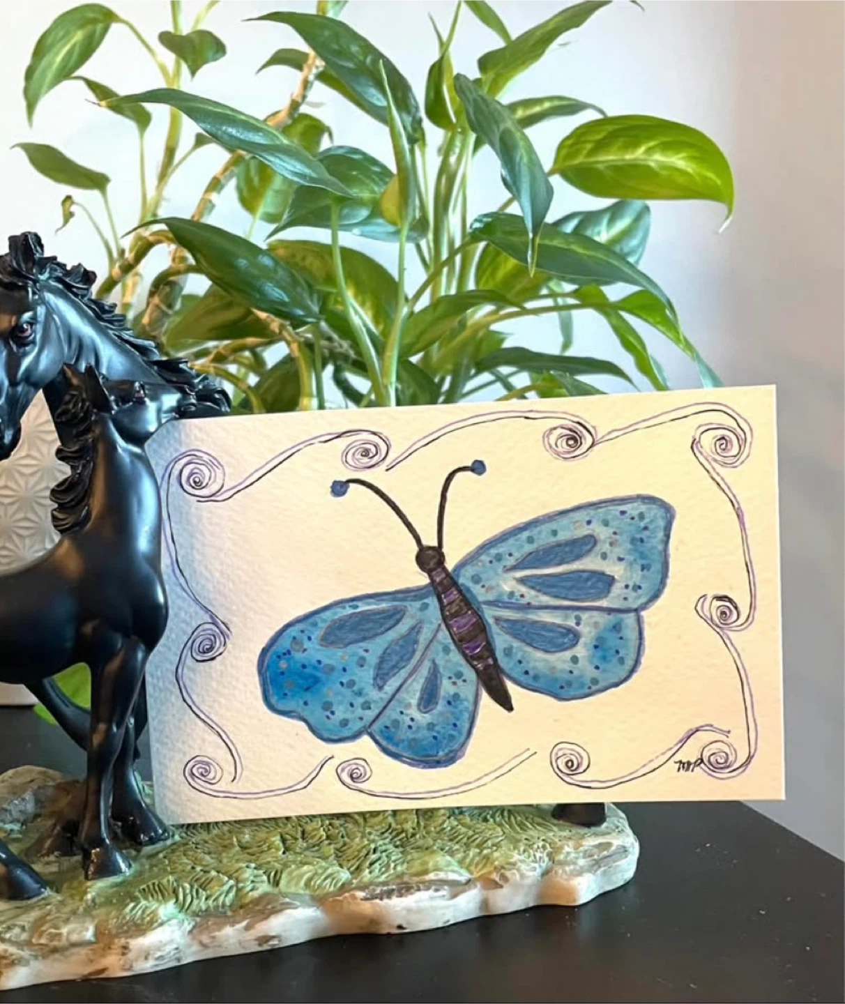 Watercolour animal paintings 4x6 - photo 5