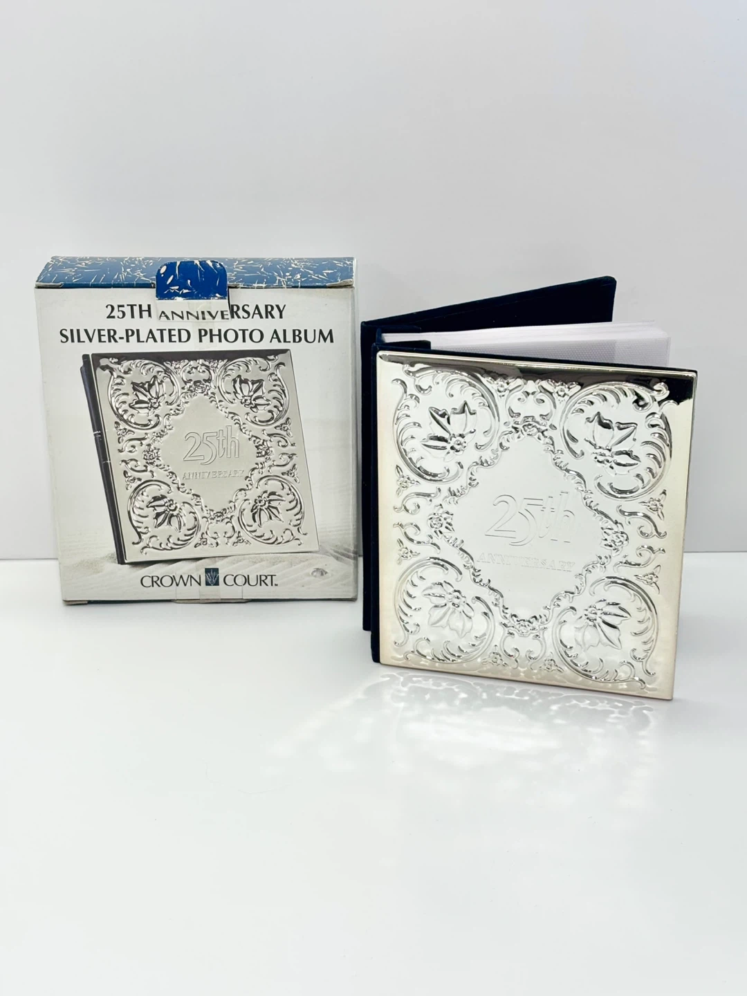 Photo Album Silver Plated , Crown Court 25th Anniversary