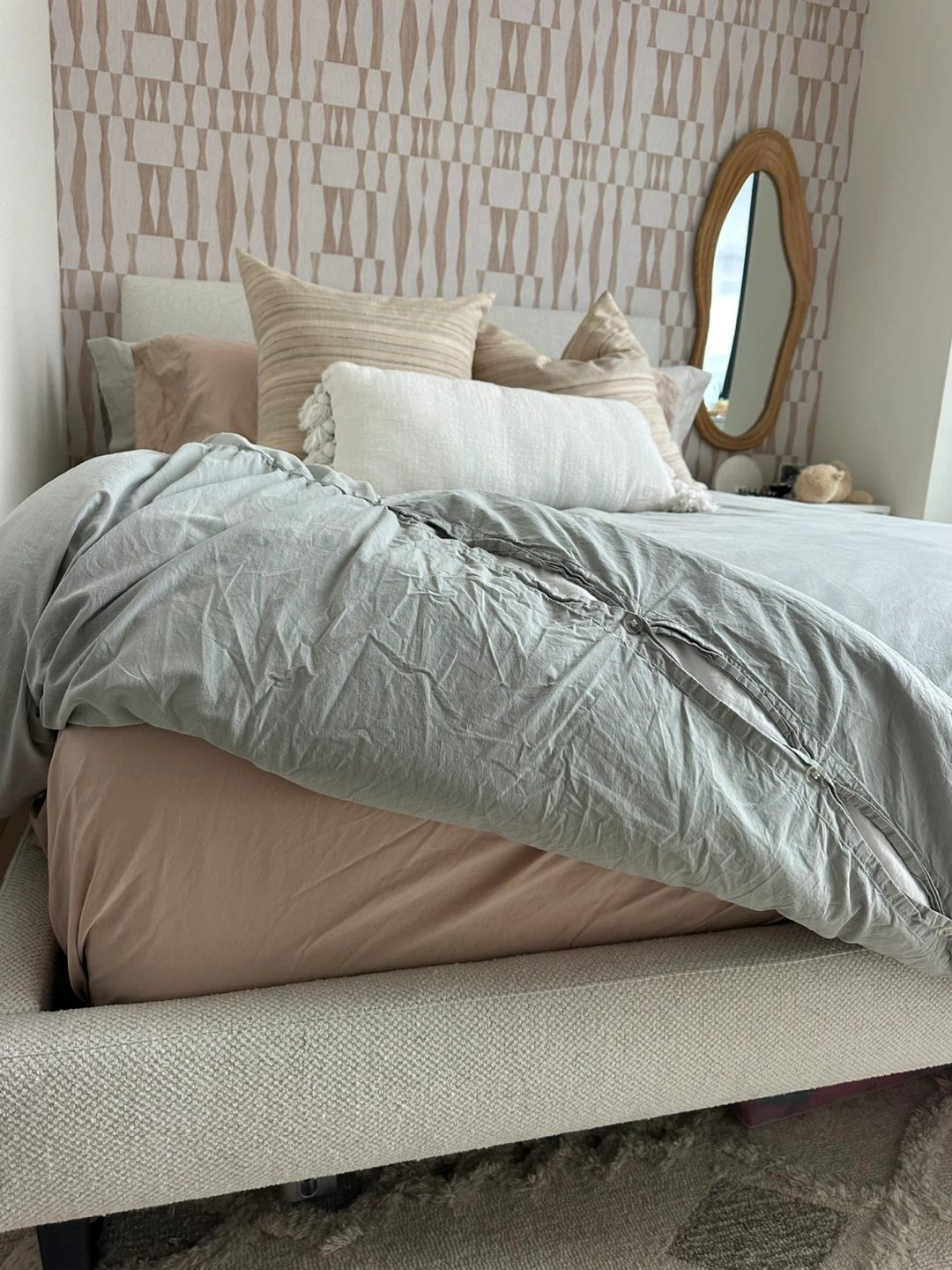 Textured Upholstered Headboard - photo 3