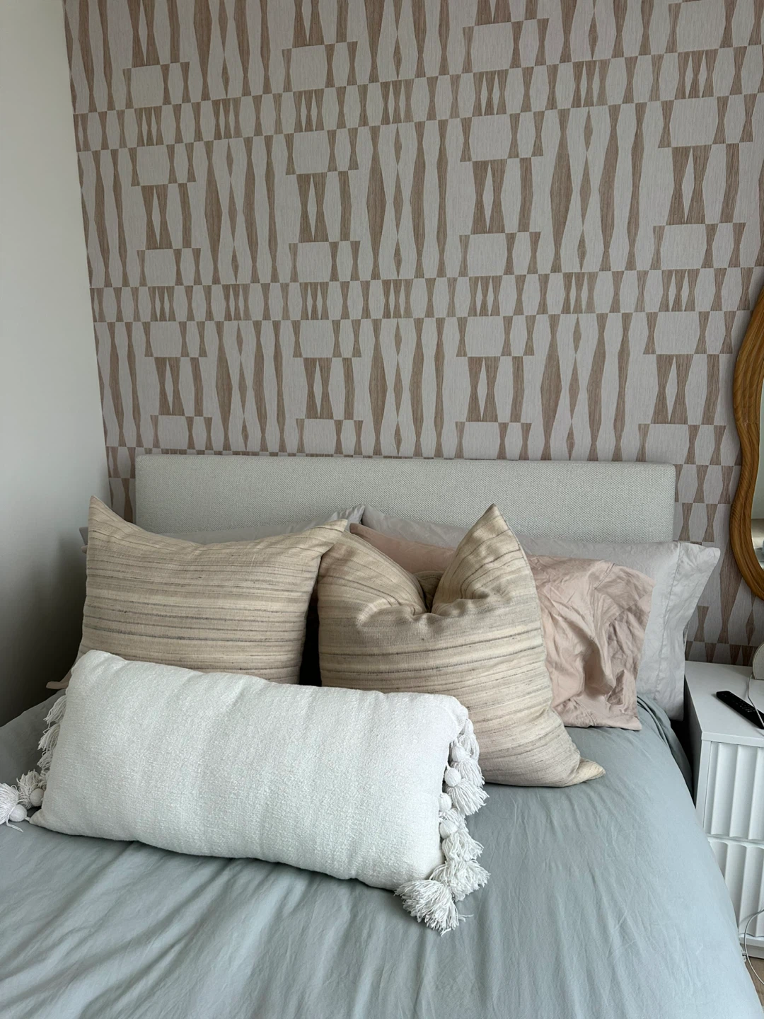 Textured Upholstered Headboard