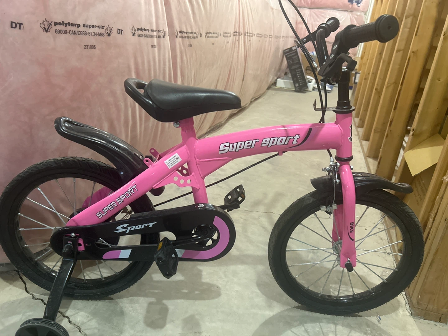 Pink Super Sport Kids Bike