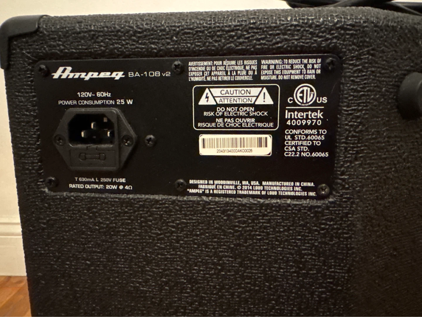 Ampeg BA-108 v2 Bass Amplifier - photo 5