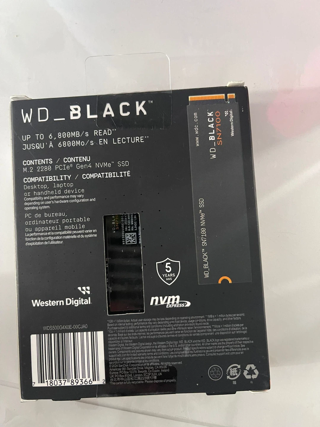 WD Black SN7100 NVMe SSD - photo 2