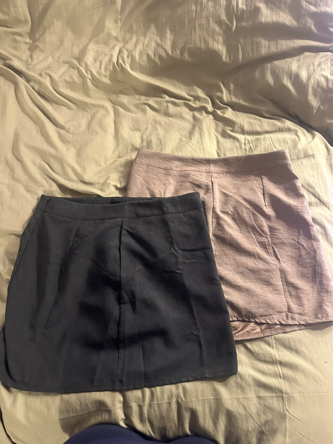 2 Pack Mini Skirts - Black & Taupe - photo 2