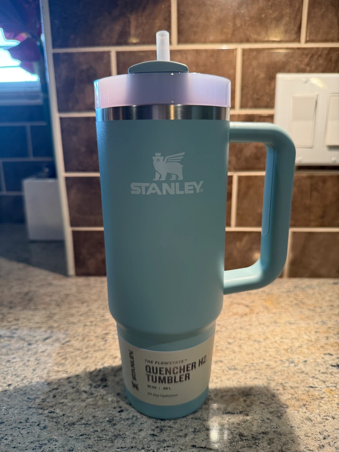 Stanley 30 oz Quencher H2.0 Tumbler - light green