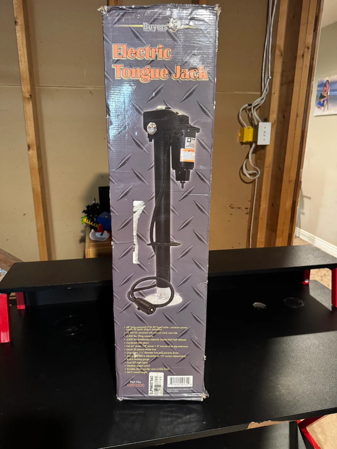 Buyers Electric Tongue Jack - 3500 lb Capacity - photo 2