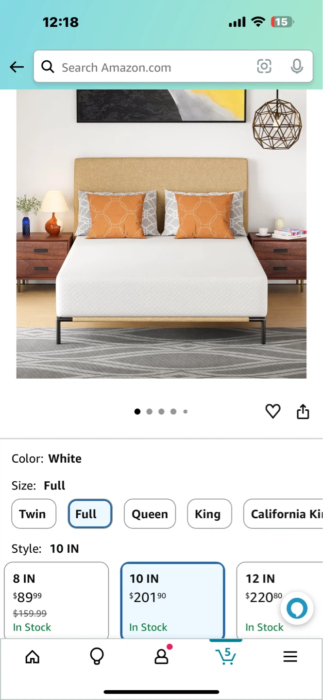 Memory Foam Mattress, Full Size - photo 5
