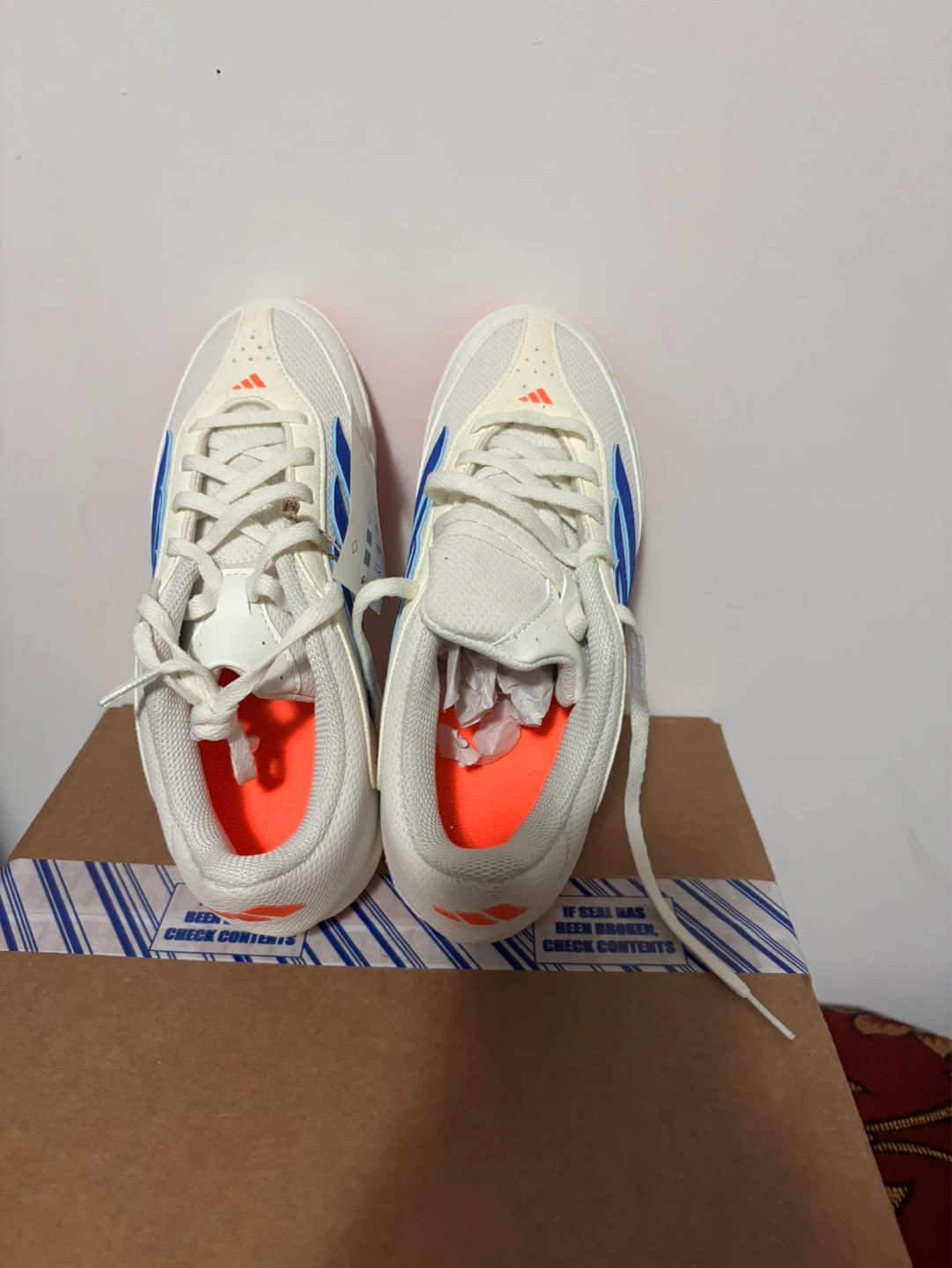 Adidas Copa Indoor Court Shoes - White/Blue/Orange - photo 2