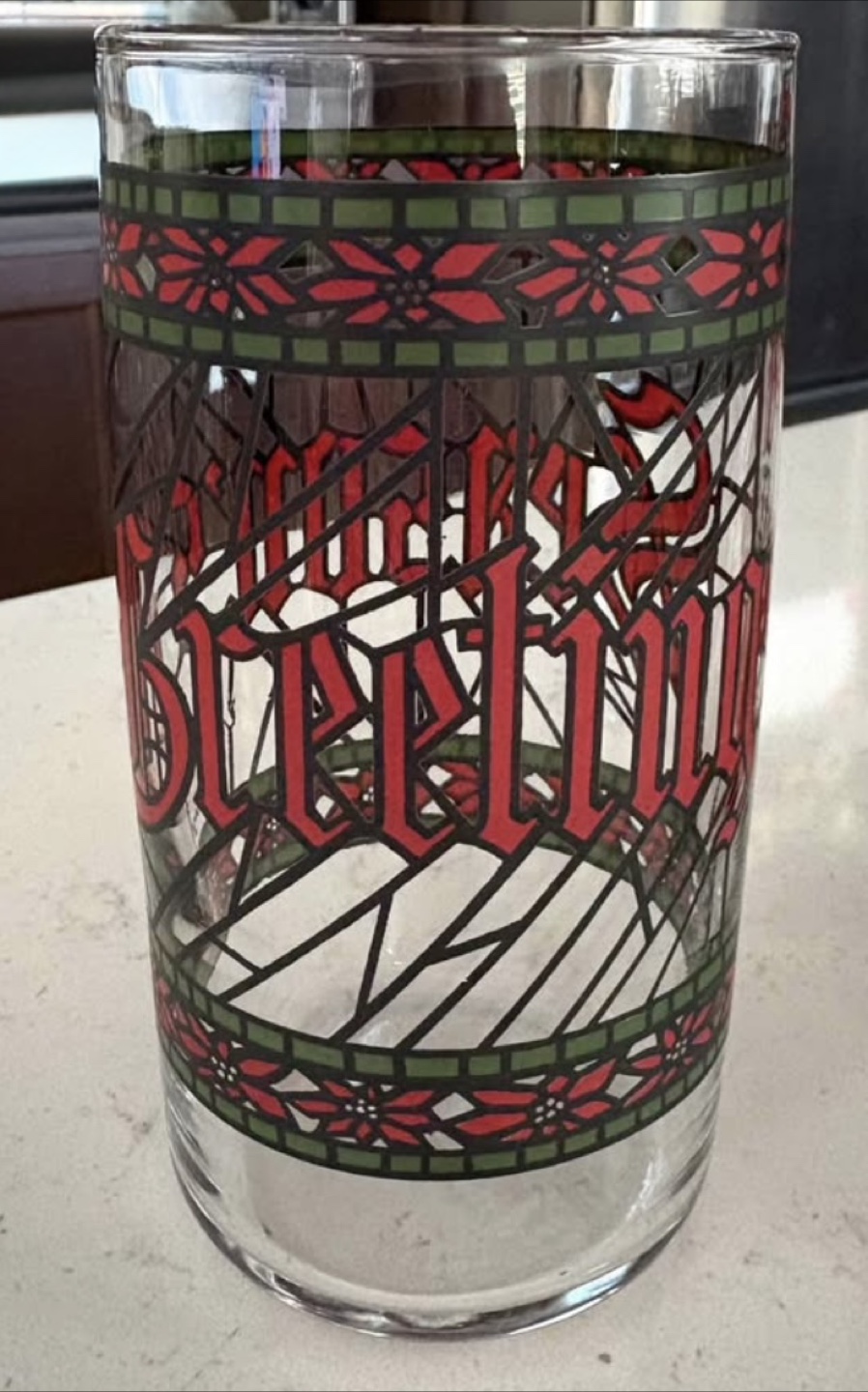 Set of 6 "Merry Christmas" "Happy Holidays" Tumbler Glasses - photo 2