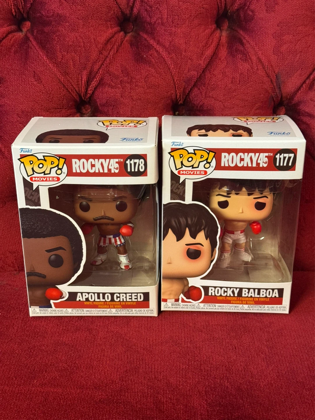 Funko Pop Apollo Creed & Rocky Balboa Figures