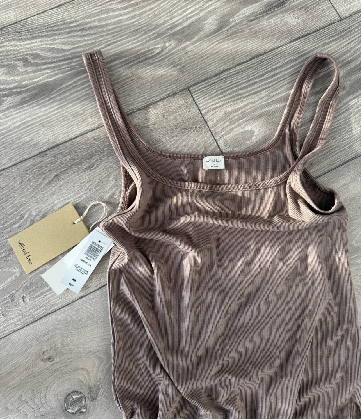 Aritzia Wilfred Free Ribbed Midi brand new