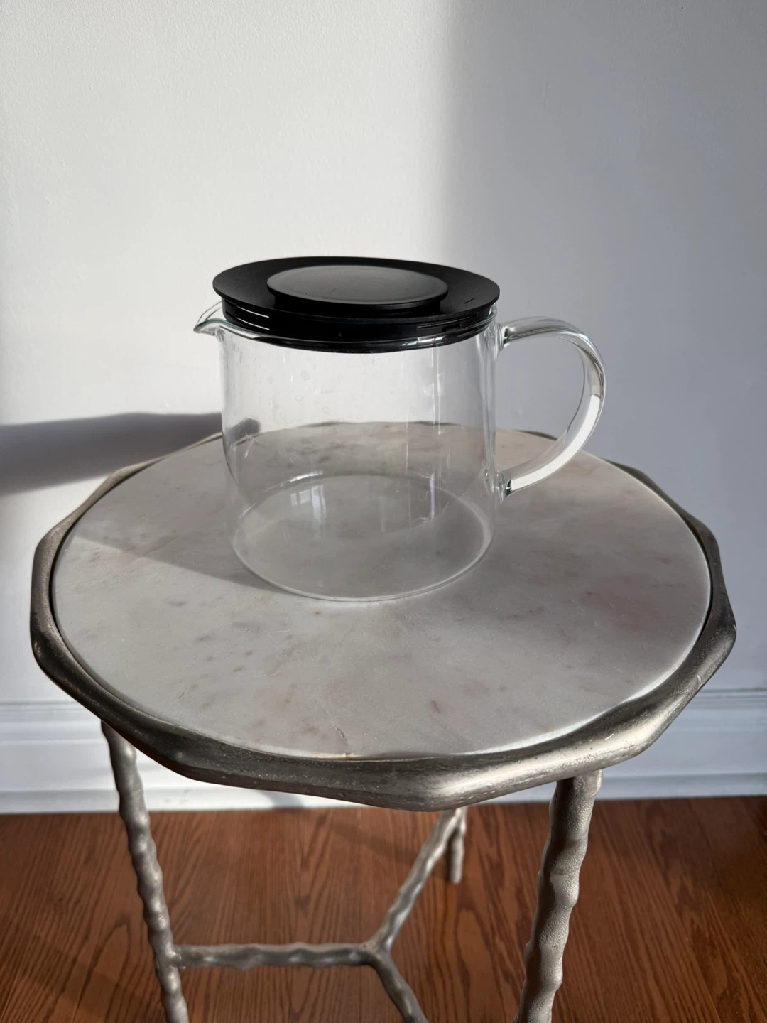 IKEA Glass Teapot with Black Lid
