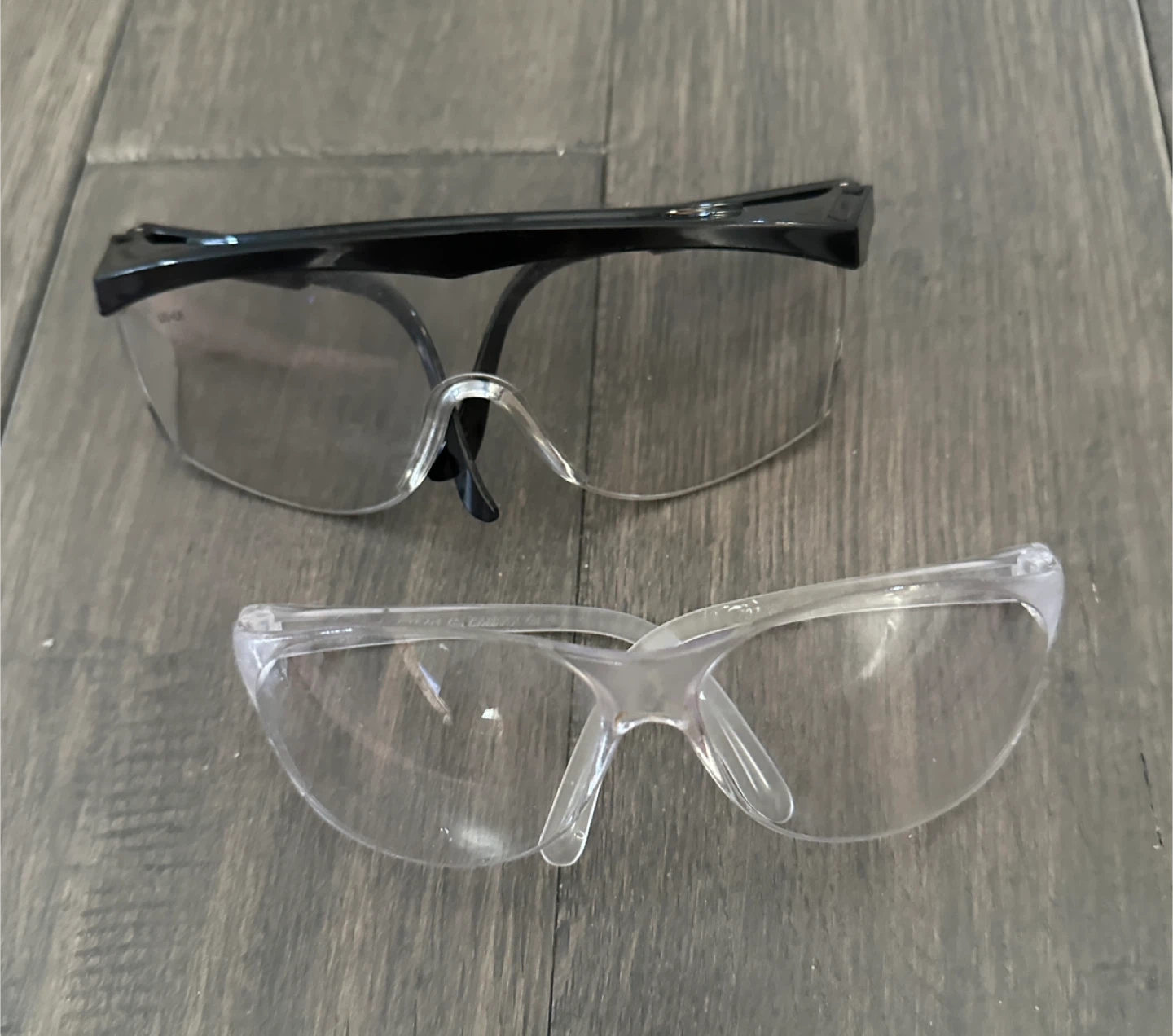 Safety Glasses - Clear and Black