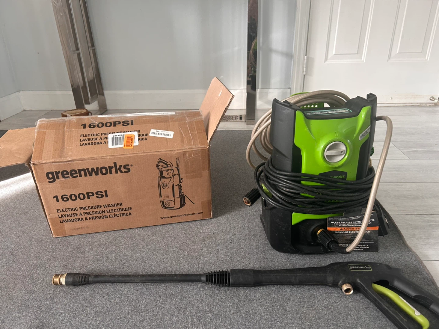 Greenworks 1600 PSI Electric Pressure Washer - photo 3