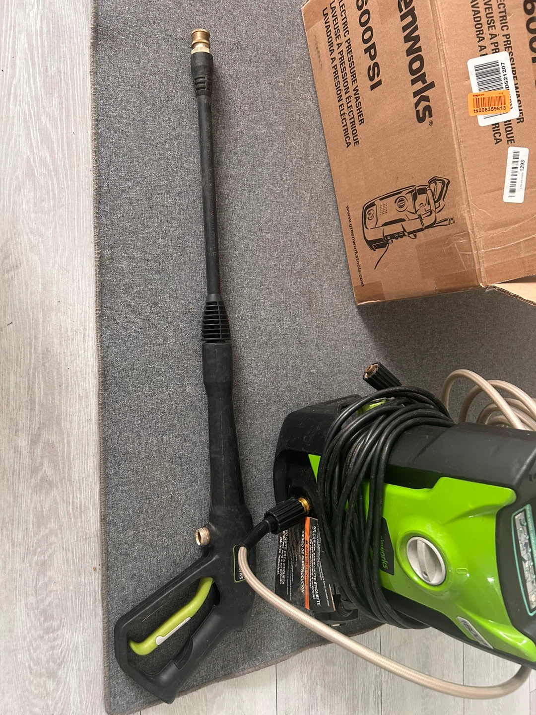Greenworks 1600 PSI Electric Pressure Washer - photo 2