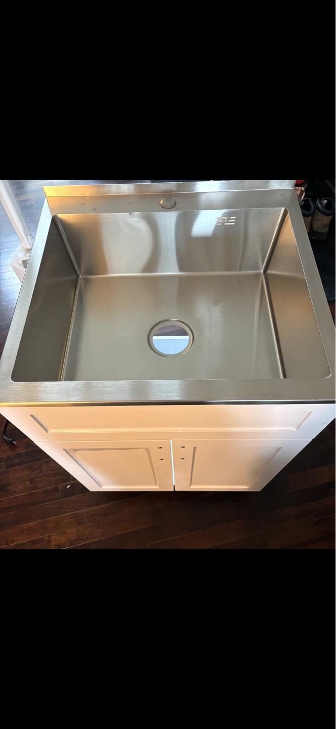 Stainless Steel Undermount Kitchen Sink with Faucet - photo 2