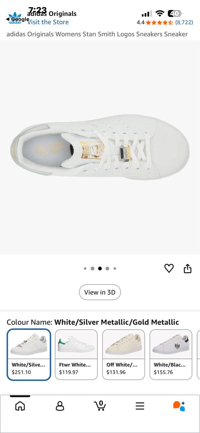 Adidas Stan Smith Women's Sneakers White/Silver - photo 5
