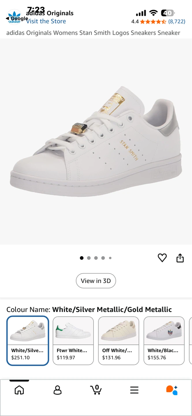 Adidas Stan Smith Women's Sneakers White/Silver - photo 4