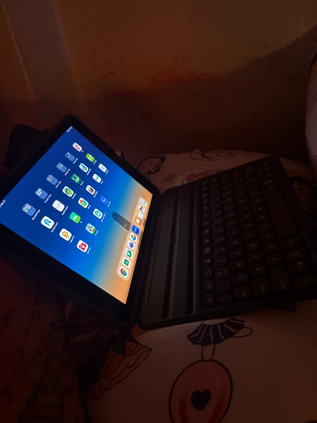 Apple Tablet with Keyboard Case