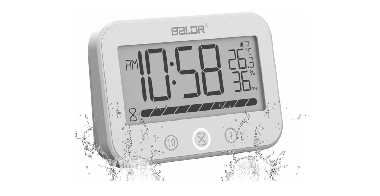 BALDR Digital Clock with Temp and Humidity Display - photo 2