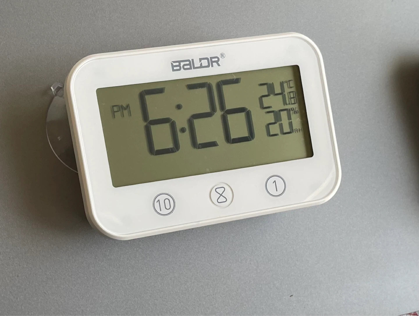 BALDR Digital Clock with Temp and Humidity Display