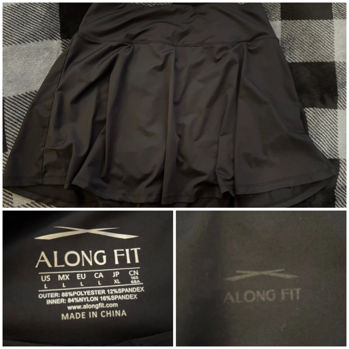 (Activewear) Along Fit Skort - *Size Large/Black*