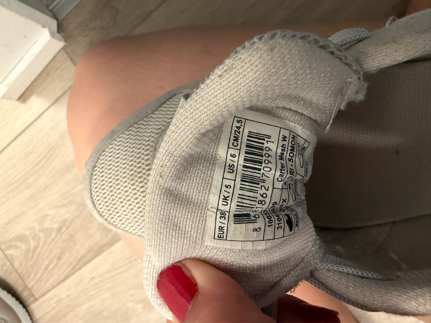Kinetix Grey & Coral Mesh Sneakers - photo 3