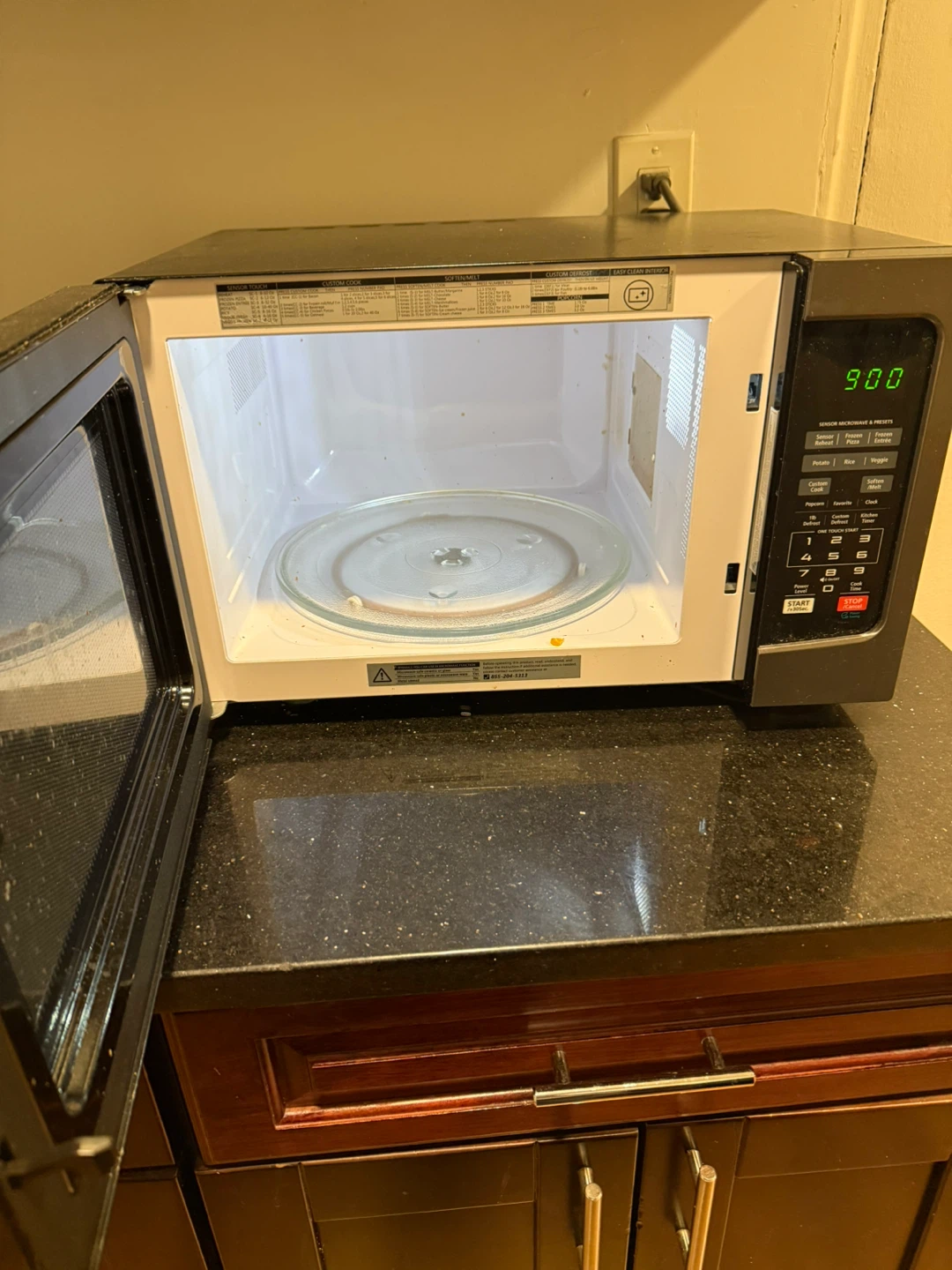 Black Countertop Microwave Oven - photo 2