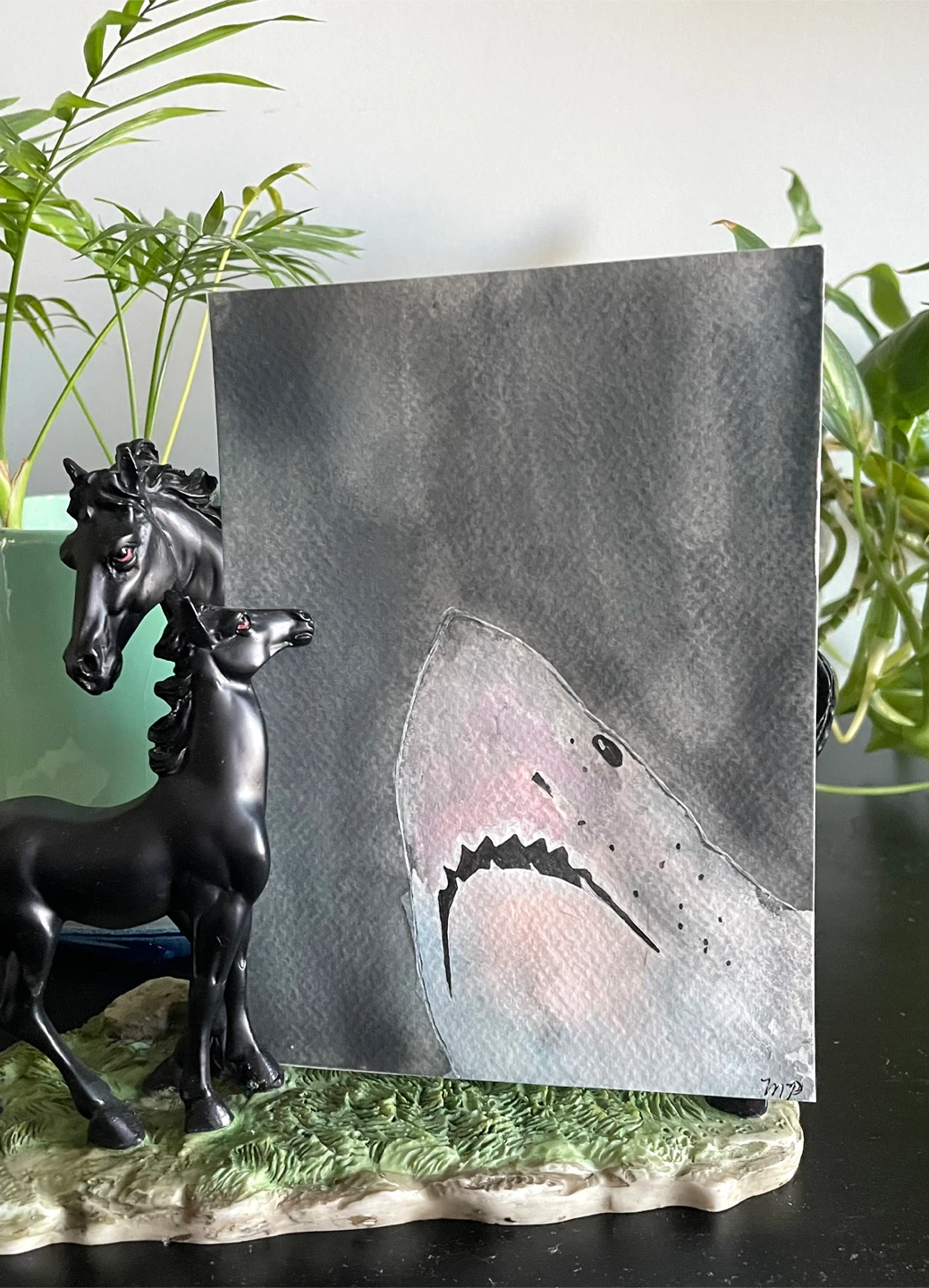 Watercolour Animals painting 5x7 - photo 2