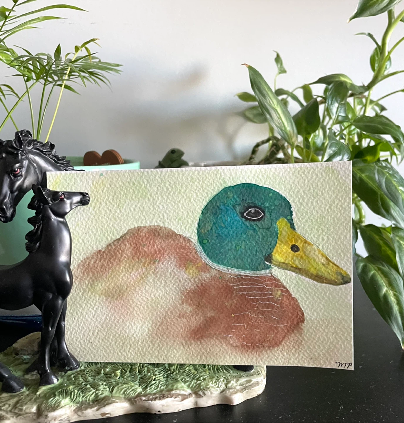 Watercolour Animals painting 5x7