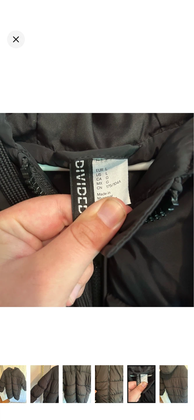 H&M Divided Black Puffer Coat - photo 5